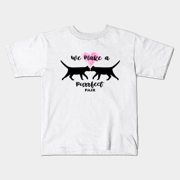 We make a Purrfect Pair Kids T-Shirt by cindo.cindoan